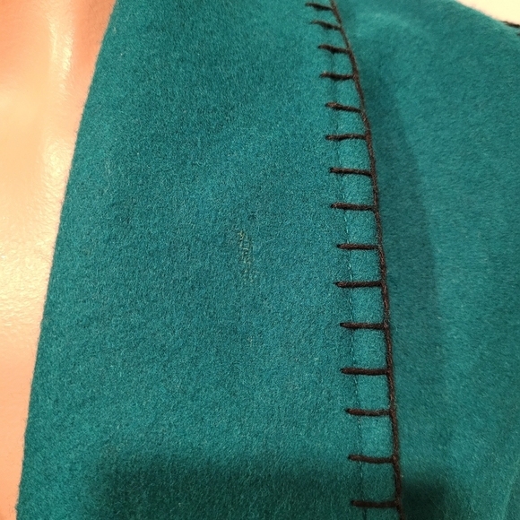 Vintage 80's Side Saddle western cowgirl ranch wool vest SMALL - Picture 5 of 8